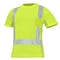 Ge Hi-Vis Short Sleeve T-Shirt, Polyester Knit Birdseye, Mesh, Green, 2XL GS112G2XL - alternate 1